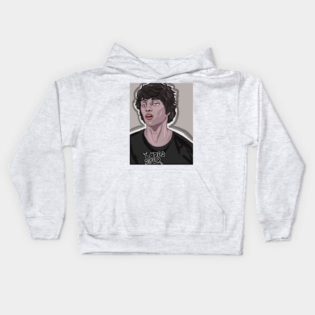 Rodrick Heffley Kids Hoodie by zuhzuhz